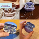 【1Pair Butterfly Rhinestone Decor For Clip On Earbuds Open Ear Accessories Removeable DIY Earphone Decoration】