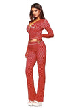 gia slim fit letter printed open thread design hooded zipper short jacket pants set