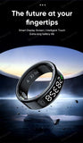 New R11 Smart Ring Men Women LED Display Screen Heart Rate Blood Oxygen Monitoring Waterproof Multi Sports Modes Smartrings