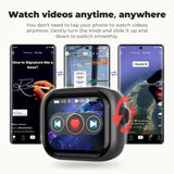 Wireless Bluetooth Headset HTC AI Translator Headphones Low Latency 30-Hour Battery Life Clear Sound Full HD LCD Screen for Musi