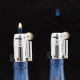 Magic Blue Flame Grinding Wheel Lighter Metal Butane Gas Flint Lighter Cigarette Lighter Smoking Accessories Ensendedores
