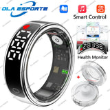 Smart Ring Display Screen and Touch, Wireless Charging,Smart Control,Health Manager,5ATM Waterproof For Men Women New Rings
