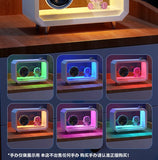 DIY Transparent Bluetooth Speaker RGB Colorful Lighting Computer Subwoofer Desktop Audio with High Volume Display BT AUX Play