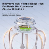 Cordless Electric Scalp Massager,360 Degree Head Massager with 8 Finger Tips, Deep Relaxing and Stress Relief Head Massager