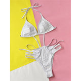 Halter Splicing Mesh Sheer Cut Out Women Swimwear One Piece Swimsuit Female High Leg Cut Sequins Bather Bathing Suit Swim V4863
