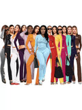 Iamgia New Front Shoulder Slim Fit Letter Printed Open Line Design Slim Fit Hooded Zipper Short Jacket Pants Set