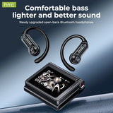 HTC NE80 TWS Wireless Bluetooth Earbuds HiFi Stereo Earphone HD Touch LCD Display Long Battery Life for Travel Business