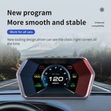 P17 HUD OBD2 GPS On-board Computer Car Electronics Accessories Head Up Display Vehicle Speed Voltage With Overspeed Alarm Gauge