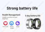 Smart Ring Women Men Heart Rate Blood Oxygen Sleep Health Monitor Camera Control IP68 Waterproof Fashion Sport Ring Holiday Gift