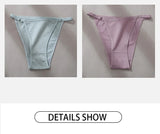 FINETOO 3Pcs/set Women's Cotton Panties Low Waist Bikini Briefs M-2XL Ladies Underwear Female Soft Solid Underpants Lingerie New