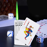 Creative Playing Cards Ace of Spades Lighter Windproof Poker Design Refillable Butane Lighter Fun Toy for Smoking Accessories