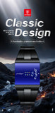 POEDAGAR Top Rectangle Original Men Watch Waterproof Fashion Man Wristwatch Stainless Steel Quartz Sport Men's Watches+Box Reloj