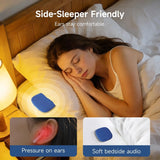 Riksoin Pillow Speaker for Sleeping, 100 White Noise + App, Ultra-Thin Flat Bluetooth, for Side Sleeper, Auto-Off Timer (Blue)