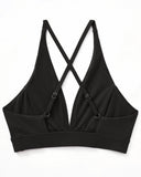 2 Piece Fitness Sets for Women Padded Push Up Sports Bra Booty Leggings with Pockets Yoga Gym Outfits Workout Sets Female
