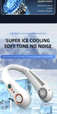 Hanging Neck Fan Digital Display Power Ventilador Bladeless Neckband Fan Portable Mini Air Cooler USB Rechargeable Electric Fans