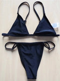 Extreme String Mini Micro Adjustable Strap Bikini Female Swimsuit Swimwear Women Two-Pieces Bikini Set Bather Bathing Suit V516C