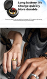 For  Smart Ring Men Women Bluetooth Monitor Blood HeartRate Blood Oxygen Monitor Smartring MultiSport 5ATM Waterproof
