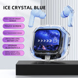 Wireless Bluetooth-compatible Earphones Intelligent Touch Color LCD Screen TWS Earbuds HIFI Noise Reduction Stereo Earphones