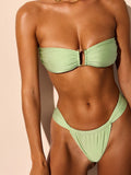 Miyouj 2026 Bikinis Leopard Swimsuit Bandage Bath Wear Sexy Piece Suits Low Waist Swimwear Triangle Bathsuit Summer Biquini