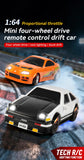 Mini Drift RC Car Supra 1/64 Scale With Gyro 2.4Gh Remote Control Professional High-Speed Turbo Racing Toy 1+ Birthday Gift