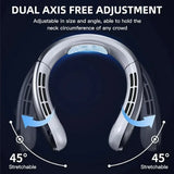 8000mAh Electric Hanging Neck Fan Portable Bladeless Mini Rechargeable Mute LED Digital Display Air Cooler For Outdoor