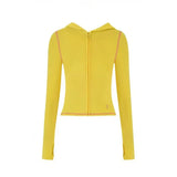new shoulder letter printed open thread design slim fit hooded zipper short jacket shorts set