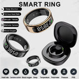 New R11 Smart Ring Men Women LED Display Screen Heart Rate Blood Oxygen Monitoring Waterproof Multi Sports Modes Smartrings