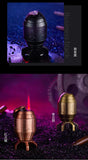 Metal Rotating Decompression Rotating Lighter Windproof Spray Flame Bullet Butane Inflatable Lighter Personalized Men's Gift