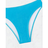 Diamond Rhinestones Bandeau Mid Waist Bikini Women Swimwear Female Swimsuit Two-Pieces Bikini Set Bather Bathing Suit Swim V5402