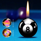 2026 Creative Billiards Flash Butane Gas Lighter Outdoor Key Pendant Gyro Pressing Ignition Cool Lighters Smoking Accessories