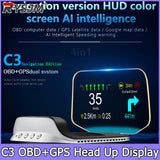 With Navigation GPS OBD2 Speedometer C3 HUD Car Electronic Auto Projector HUD Protable Head Up Display Car Accessories