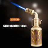 JOBON Creative Shape Cigar Lighter Blow Torch Windproof Locking Blue Flame Rotor Design  UV Transfer Printing Craft Gifts