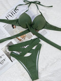 Sexy Underwired Bra Cup Female Swimsuit High Waist Bikini Women Swimwear Two-pieces Bikini set Push Up Bathing Suit Swim Lady