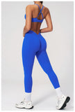 2PCS Yoga Suit Women Tracksuit Sports Bra High Waist Leggings Outfit Gym Set Fitness Athletic Wear Workout Clothes Sportswear