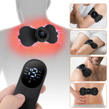 EMS Back And Neck Massager Wireless Pulse Heating Cervical Massage Patch 6 Mode 19 Level Mini Electric Muscle Stimulator Sticker