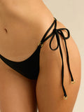 Miyouj Triangle Swimwear Sexy Swimsuits Solid Bikini String Bathsuit Women's Two Piece Suit Push Up Swimsuit High Cut Bikini Set