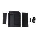 1pcs DC12V Car Front Center Console Storage Box With Power Cord Wireless Charger For Tesla For Model X For Model S 2016~2020