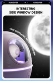 220mL Space Capsule Air Humidifier USB Plug in Rechargeable Mist Aromatherapy Water Diffuser 7 Colors Atmosphere Light