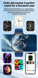 LAXASFIT New Bluetooth Call Smart Watch for Men 2.01" HD Curved Screen Sports Watch Health Monitor Smart Watch for Android iOS