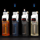 Magic Blue Flame Grinding Wheel Lighter Metal Butane Gas Flint Lighter Cigarette Lighter Smoking Accessories Ensendedores
