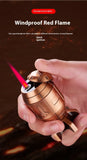 Metal Rotating Decompression Rotating Lighter Windproof Spray Flame Bullet Butane Inflatable Lighter Personalized Men's Gift
