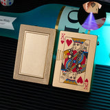 Creative Playing Cards Ace of Spades Lighter Windproof Poker Design Refillable Butane Lighter Fun Toy for Smoking Accessories