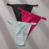 FINETOO 3Pcs/set Women's Cotton Panties Low Waist Bikini Briefs M-2XL Ladies Underwear Female Soft Solid Underpants Lingerie New