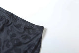 Weird Puss Letter Leopard Print 2 Piece Set Women Casual Zip Hooded Crop Jacke+Leggings Matching Stretch Sporty Street Outfits