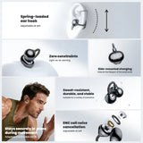 HTC AI Translator Wireless Earbuds NE67 Bluetooth Earphones Portable  Headphones Comfort Earclip with a Hanging Chain MP3