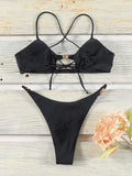 Miyouj 2026 Bikinis Leopard Swimsuit Bandage Bath Wear Sexy Piece Suits Low Waist Swimwear Triangle Bathsuit Summer Biquini