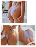 FINETOO 3Pcs/set Women's Cotton Panties Low Waist Bikini Briefs M-2XL Ladies Underwear Female Soft Solid Underpants Lingerie New