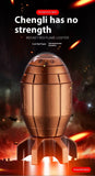 Metal Rotating Decompression Rotating Lighter Windproof Spray Flame Bullet Butane Inflatable Lighter Personalized Men's Gift