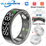 Smart Ring Display Screen and Touch, Wireless Charging,Smart Control,Health Manager,5ATM Waterproof For Men Women New Rings