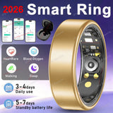 Smart Ring Women Men Heart Rate Blood Oxygen Sleep Health Monitor Camera Control IP68 Waterproof Fashion Sport Ring Holiday Gift